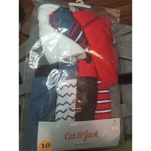 XL (14) Boys' 10pk Assorted Boxer Briefs - Cat & Jack™ Red/Blue